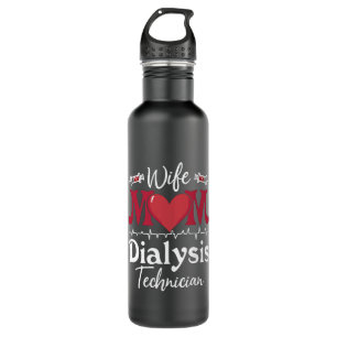 Ehefrau Mama Dialysis Techniker Nurse Tech Nephrol Edelstahlflasche