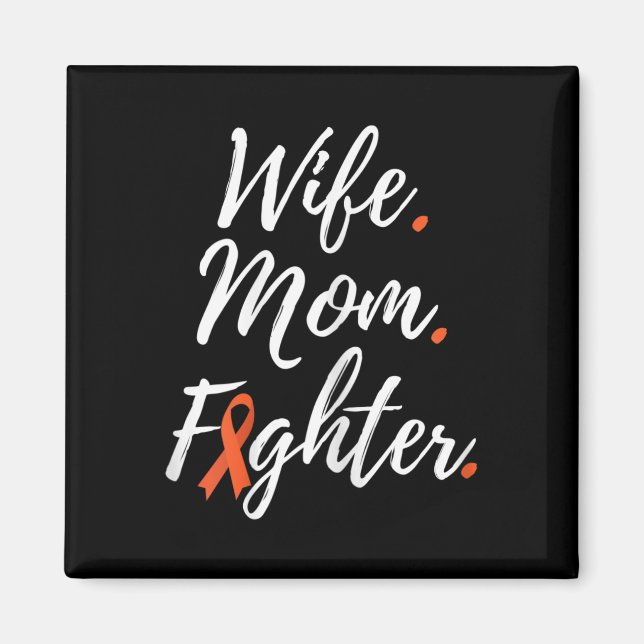 Ehefrau Mama Fighter Rsd Crps Bewusstsein Magnet (Vorne)
