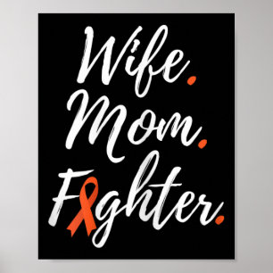 Ehefrau Mama Fighter Rsd Crps Bewusstsein Poster