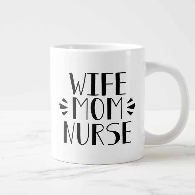 Ehefrau Mama Jumbo-Tasse (Rechts)