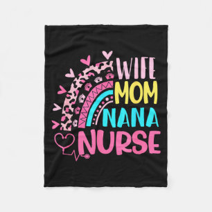 Ehefrau Mama Nana Krankenschwester Muttertag Krank Fleecedecke