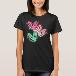 Ehefrau Mama Peds Krankenpflege Leopard Herz Mutte T-Shirt
