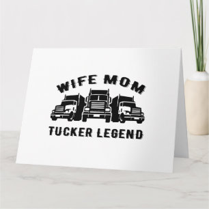 Ehefrau Mama Trucker Legend Quotes Karte