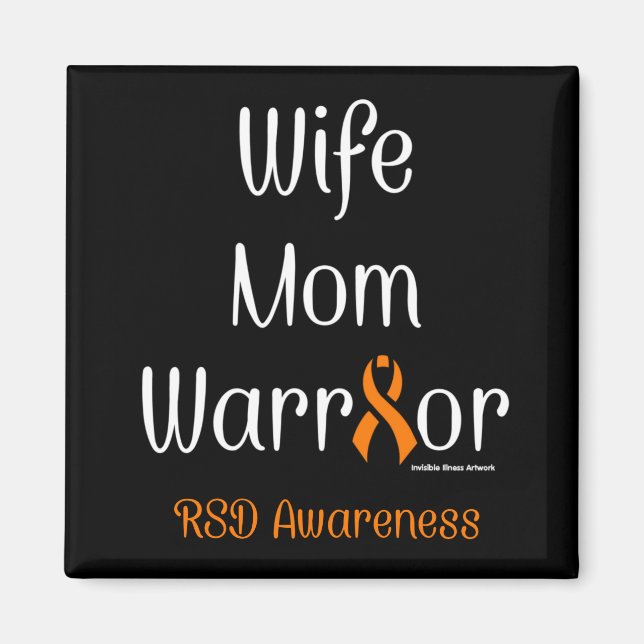 Ehefrau Mama Warrior...RSD Magnet (Vorne)