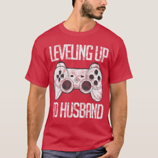 Ehefrau Mann Bräutigam Gamer Hochzeit Familie T-Shirt