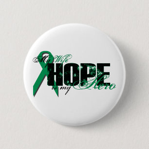 Ehefrau mein Held - Nieren-Krebs-Hoffnung Button