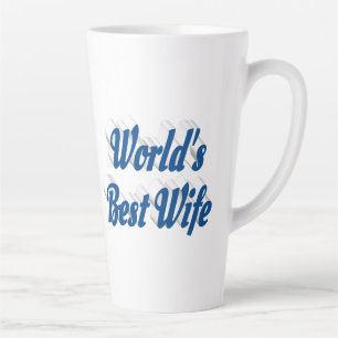 Ehefrau mit blauem Text Milchtasse