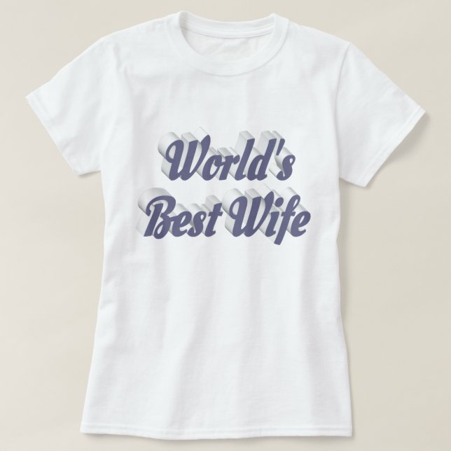 Ehefrau mit grauem T - Shirt (Design vorne)