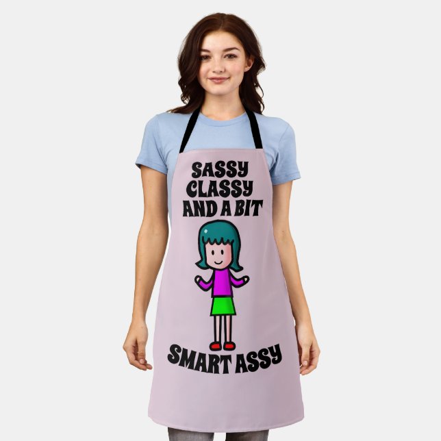 EHEFRAU ODER MAMA SASSY CLASSY SMART ASSY RETRO SC SCHÜRZE (Getragen)