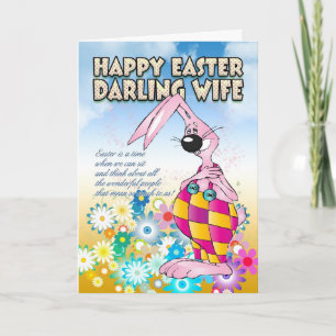 Ehefrau Osterkarte - Ostern Sonnige Blume Feiertagskarte