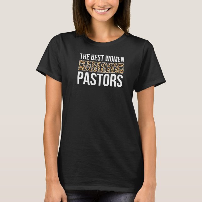 Ehefrau Pastor Funny Pastor Ehefrau eines Pastors  T-Shirt (Vorderseite)