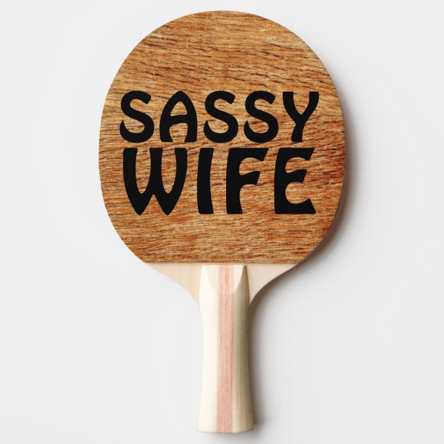 Ehefrau PONG PADDLES Tischtennis Schläger (Vorderseite)