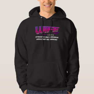 Ehefrau Rating one aus fünf Sternen Funny Husband Hoodie