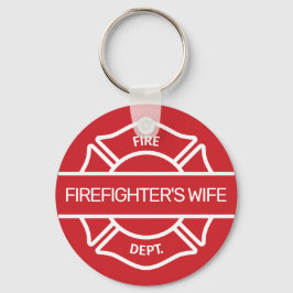 Ehefrau Roter Schlüsselanhänger des Feuerwehrmanns