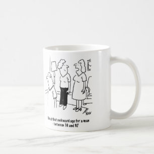 Ehefrau sagt, dass der Ehemann in diesem unangeneh Kaffeetasse