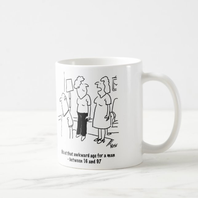 Ehefrau sagt, dass der Ehemann in diesem unangeneh Kaffeetasse (Rechts)
