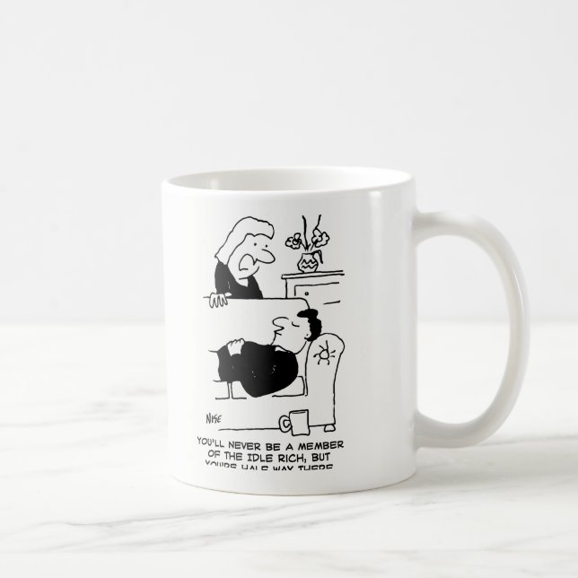 Ehefrau sagt, dass er nie Mitglied der Idle Rich s Kaffeetasse (Rechts)
