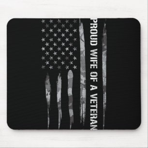Ehefrau_ stolz Ehefrau eines Veteranen - Amerikani Mousepad
