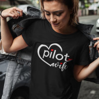 Ehefrau-Typografie und Flugzeug, einfach, Minimali