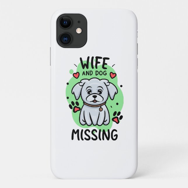 Ehefrau und Hund Vermisst Case-Mate iPhone Hülle (Rückseite)