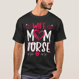 Ehefrau und Mama mit Krankenschwester für Frauen M T-Shirt