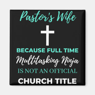 Ehefrau von Pastor wegen VollzeitMultitasking Magnet