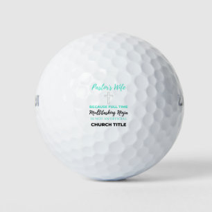 Ehefrau von Pastor, weil Vollzeit-Multitasking bl Golfball