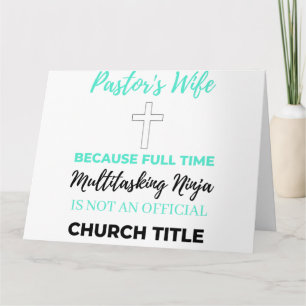 Ehefrau von Pastor, weil Vollzeit-Multitasking bl Karte