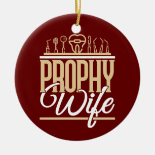 Ehefrau Zahnärztin Zahnhygiene Keramik Ornament