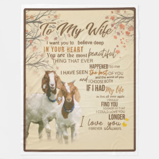 Ehefrau|Zu meiner Ehefrau Liebe Sie immer und imme Fleecedecke