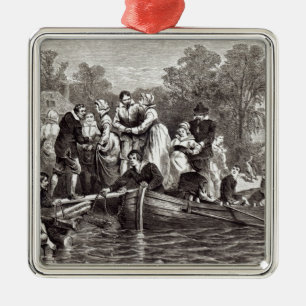 Ehefrauen für die Siedler bei Jamestown Silbernes Ornament