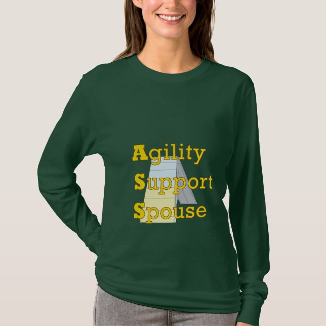 Ehegatte zur Unterstützung von Agilitys 1 T-Shirt (Vorderseite)