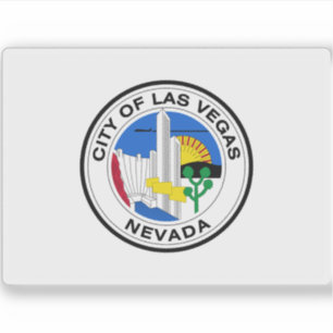 Ehemalige Flagge von Las Vegas, Nevada (1968) Aufkleber