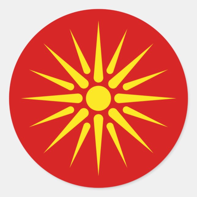 EHEMALIGE Sonne З н е а н Р м vor а Runder Aufkleber (Vorderseite)