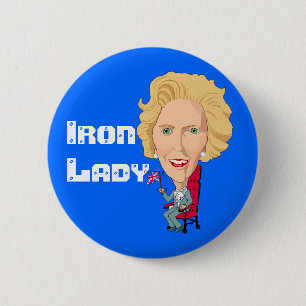 Ehemaliger britischer Premierminister eiserne Lady Button