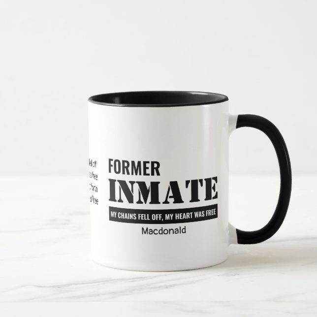 Ehemaliges Gefängnis INMATE Christlich Hymn Tasse (Rechts)