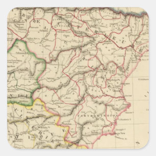 Ehemaliges Spanien Quadratischer Aufkleber