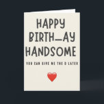 Ehemann Birthday Funny Boyfriend Men for Ihm Bday Karte<br><div class="desc">Überraschen Sie Ihren Mann mit einem Hauch Spaß an seinem besonderen Tag! Die "Husband Birthday Funny Men For Him Taco Card" zeichnet sich durch ein eigenartiges, tako-thematisches Design und eine spielerische Botschaft aus, die ihn zum Lachen bringen wird. Das kühne und farbenfrohe Kunstwerk verleiht der Karte eine unterhaltsame Drehung und...</div>