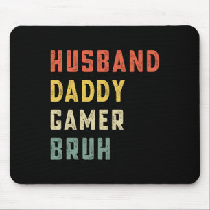 Ehemann Daddy Gamer Bruh Vatertag Lustiges Video Mousepad