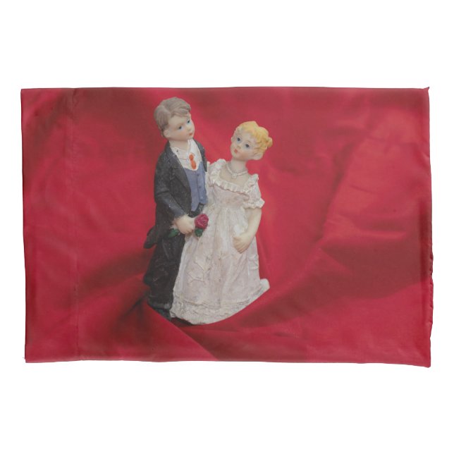 Ehemann & Ehefrau (Hochzeitstag, Ehe) Kissenbezug (Vorderseite-Links)