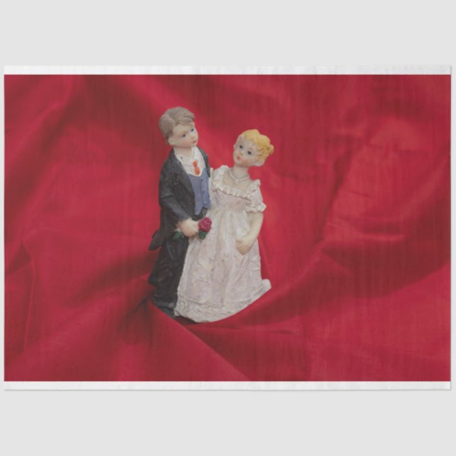 Ehemann & Ehefrau (Hochzeitstag, Ehe) Seidenpapier (Vorderseite)