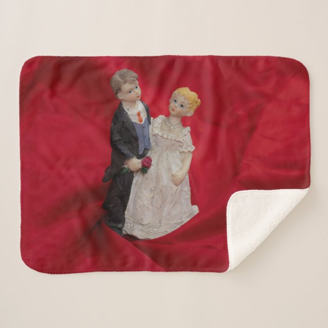 Ehemann & Ehefrau (Hochzeitstag, Ehe) Sherpadecke (Vorderseite (Horizontal))