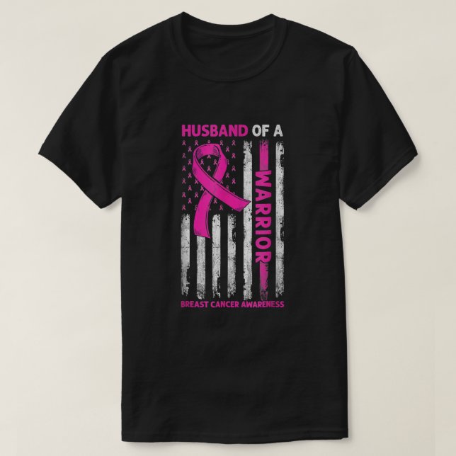Ehemann eines amerikanischen Brustkrebses unter de T-Shirt (Design vorne)