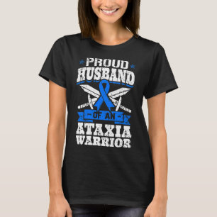 Ehemann eines Ataxia Warrior Awareness Ribbon Dyst T-Shirt