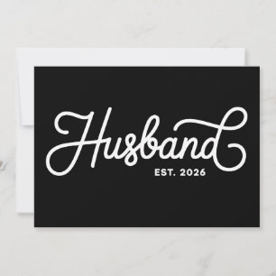 Ehemann Erw. 2026 Hochzeit Frisch verheiratet Flit Einladung