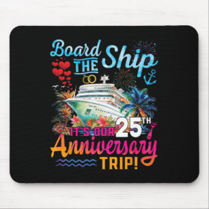 Ehemann Frau 25. Hochzeitstag Kreuzfahrtschiff V Mousepad