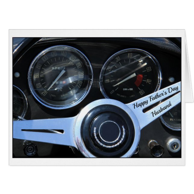 Ehemann Happy Vatertag (Vorderseite (Horizontal))