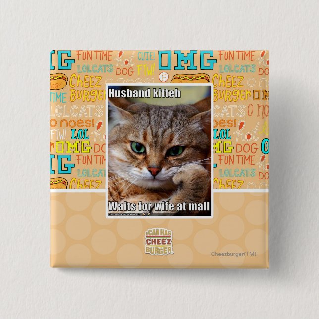 Ehemann Kitteh Button (Vorderseite)