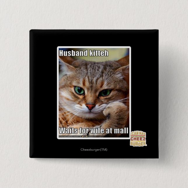 Ehemann Kitteh Button (Vorderseite)
