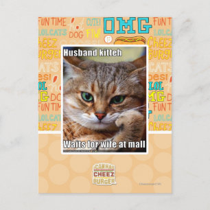 Ehemann Kitteh Postkarte